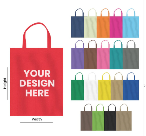 Customized Handle Printed Non-Woven Tote Bags